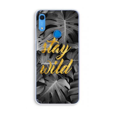 Stay wild: Huawei Y6s Transparant Hoesje