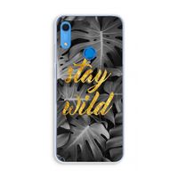 Stay wild: Huawei Y6s Transparant Hoesje