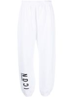 DSQUARED2 pantalon de jogging à logo Icon - Blanc - thumbnail