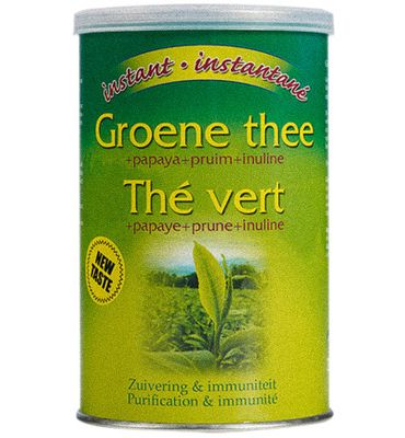 Purasana Groene Thee Instant + Papaya + Pruim (200g)