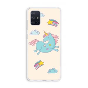 Vliegende eenhoorn: Galaxy A71 Transparant Hoesje