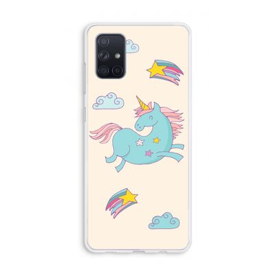 Vliegende eenhoorn: Galaxy A71 Transparant Hoesje