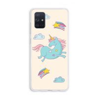 Vliegende eenhoorn: Galaxy A71 Transparant Hoesje