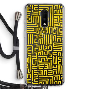 Majorelle Blue Print: OnePlus 7 Transparant Hoesje met koord