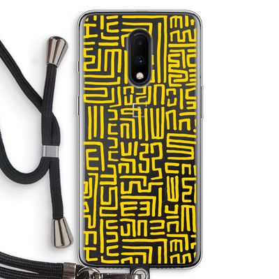Majorelle Blue Print: OnePlus 7 Transparant Hoesje met koord