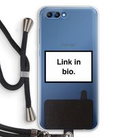 Link in bio: Honor 10 Transparant Hoesje met koord