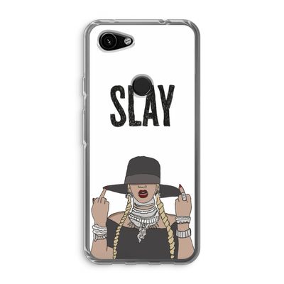 Slay All Day: Google Pixel 3a Transparant Hoesje