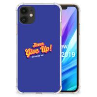Apple iPhone 11 Telefoonhoesje met tekst Never Give Up Apple iPhone 11 Telefoonhoesje met tekst Never Give Up