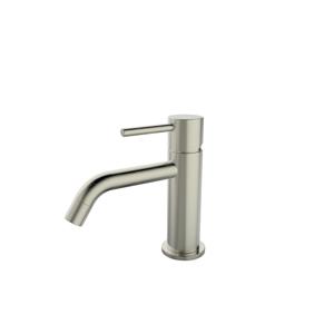 Wastafelmengkraan Opbouw BWS Uitloop 6.5 cm 1-hendel Geborsteld Staal Boss & Wessing
