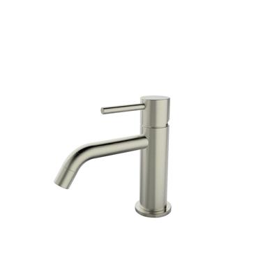 Wastafelmengkraan Opbouw BWS Uitloop 6.5 cm 1-hendel Geborsteld Staal Boss & Wessing