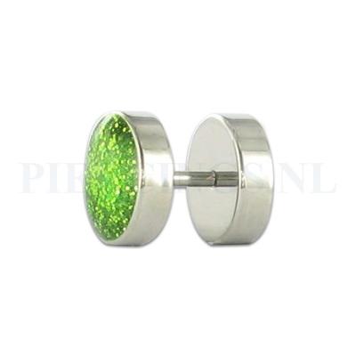 Nep plug glitter groen
