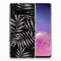 Samsung Galaxy S10 | TPU Case | Leaves Grey