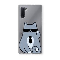 Cool cat: Samsung Galaxy Note 10 Transparant Hoesje