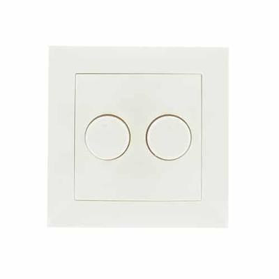 Enkelvoudig afdekraam duo dimmer model Berker wit