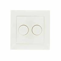 Enkelvoudig afdekraam duo dimmer model Berker wit Enkelvoudig afdekraam duo dimmer model Berker wit