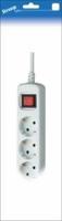 Stroomlijn TCD RA 6-voudig 1,5 meter snoer wit 6672010