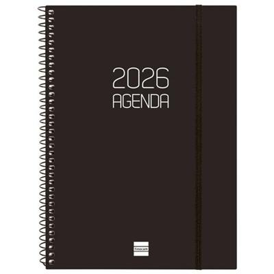 Agenda Finocam Zwart A5 15,5 x 21,2 cm