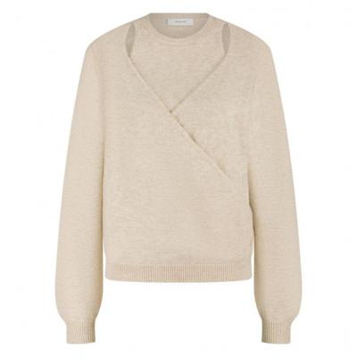 Nukus - Beige | Dames | Trui | Beige | L | regular | Kamst mode