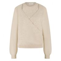 Nukus - Beige | Dames | Trui | Beige | M | regular | Kamst mode