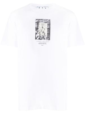 Off-White t-shirt en coton à imprimé graphique - Blanc