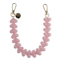 Telefoonkoord Heart - Babyroze - Goud Telefoonkoord Heart - Babyroze - Goud