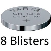 8 Stuks (8 Blisters a 1 st) Varta CR1216 Wegwerpbatterij Lithium - thumbnail
