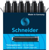 6 Inktpatronen Schneider zwart