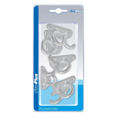 Pro+ Touwhaak metaal met oog 70x45mm 5 stuks in blister