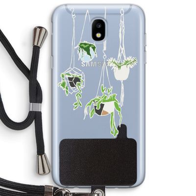 Hang In There: Samsung Galaxy J5 (2017) Transparant Hoesje met koord