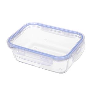 CM Vershoudbakje/lunchbox - luchtdicht - met clips - glas - 19 x 14 x 6 cm - 800 ml