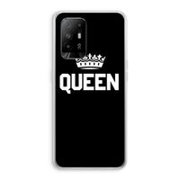 Queen zwart: Oppo A94 5G Transparant Hoesje
