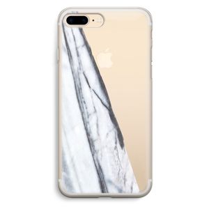 Gestreepte marmer: iPhone 7 Plus Transparant Hoesje