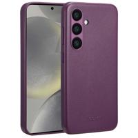 Accezz MagSafe Leather Backcover Samsung Galaxy S24 Telefoonhoesje Paars