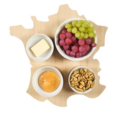 Cook Concept kaasplank Frankrijk - 28 cm - 5-delig - borrelplank / tapas set