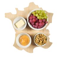 Cook Concept kaasplank Frankrijk - 28 cm - 5-delig - borrelplank / tapas set