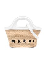 Marni Kids sac cabas à logo imprimé - Tons neutres - thumbnail