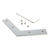 Deko Light 987026 Nutenstein / Eckverbinder 120° Hoekverbinder Metaal (b x h) 12 mm x 2 mm 1 stuk(s)