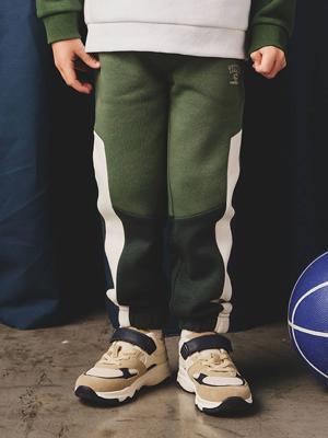 Joggingbroek met colorblock voor jongens dennen