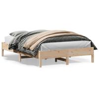 Bedframe zonder matras massief grenenhout 160x200 cm - thumbnail