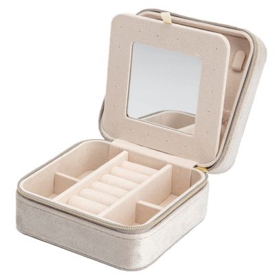 Sieradenbox creme-goudkleurig 50 x 115 x 115 mm