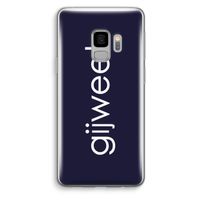 Gijweet: Samsung Galaxy S9 Transparant Hoesje Gijweet: Samsung Galaxy S9 Transparant Hoesje
