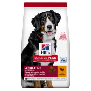 Hill's Adult Large Breed met kip hondenvoer 2 x 2,5 kg