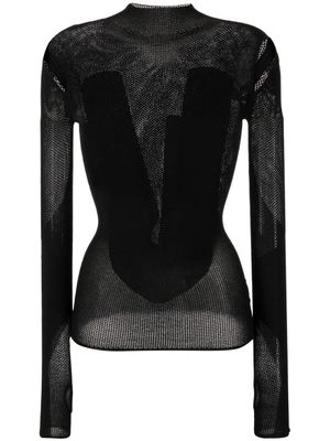 Dion Lee haut à découpes - Noir