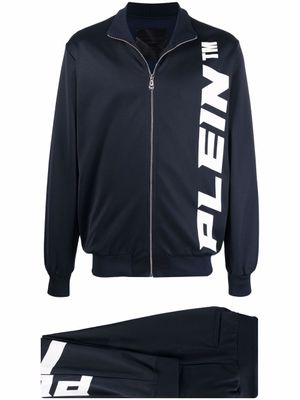 Philipp Plein survêtement à logo imprimé - Bleu