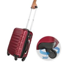 tectake - kofferset 4 delig , ABS hardshell, kleur rood - 402026 - thumbnail