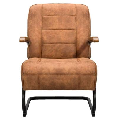 Leen Bakker - Fauteuil Ivar - Stof - Cognac - Stof/Polyester - Bruin - 81x64x88 Cm