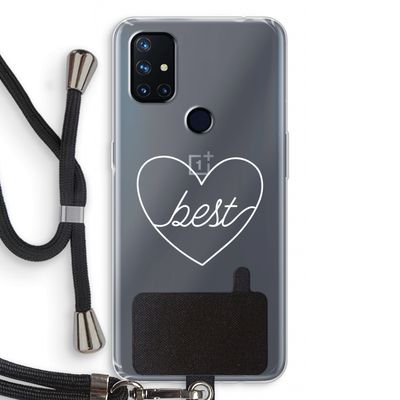 Best heart pastel: OnePlus Nord N10 5G Transparant Hoesje met koord