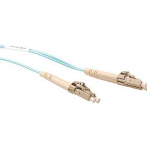 ACT 2,5 meter LSZH Multimode 50/125 OM3 glasvezel patchkabel duplex met LC connectoren