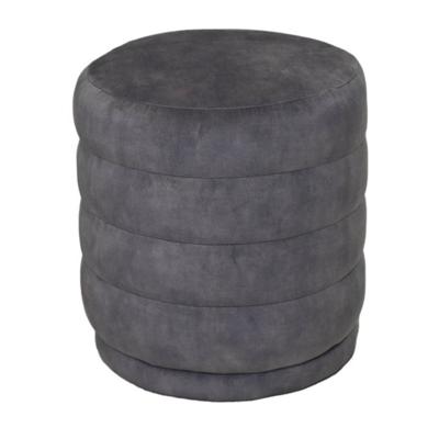 Poefje Rings - 45x45x40 - Dolfijn grijs - Adore 180 - Velours