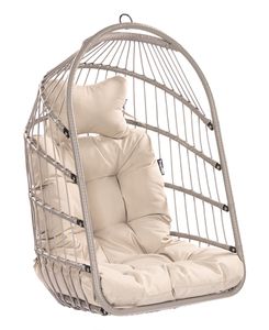 Hangstoel 1 Persoons Egg Grey - Grijs - 160 kg - Tropilex
